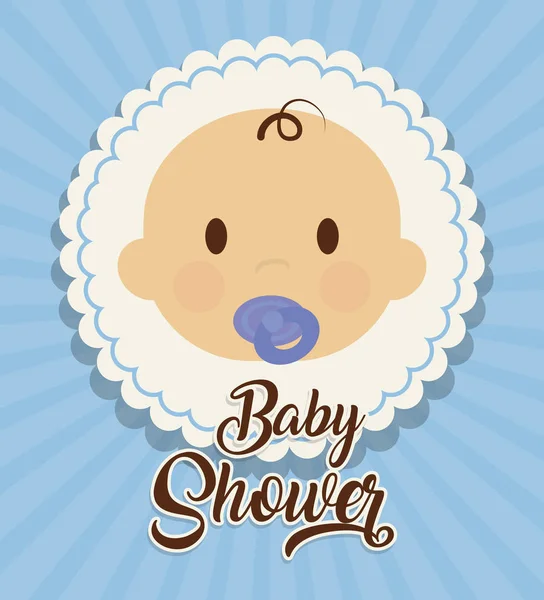 Baby shower design — Stock Vector