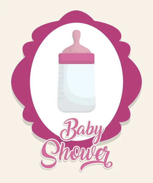 Diseño de ducha de bebé — Vector de stock