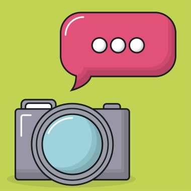 kamera ve konuşma balonu simgesinin