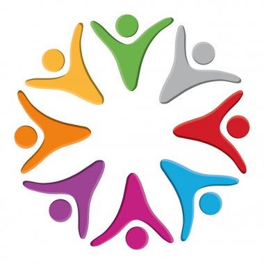 Soyut insan figürleri tasarım