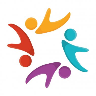 Soyut insan figürleri tasarım