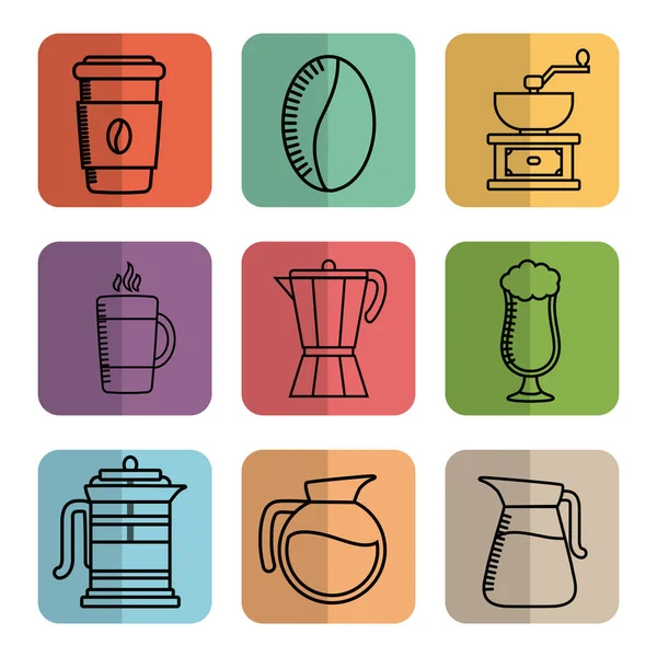 Кофе время дизайн — стоковый вектор