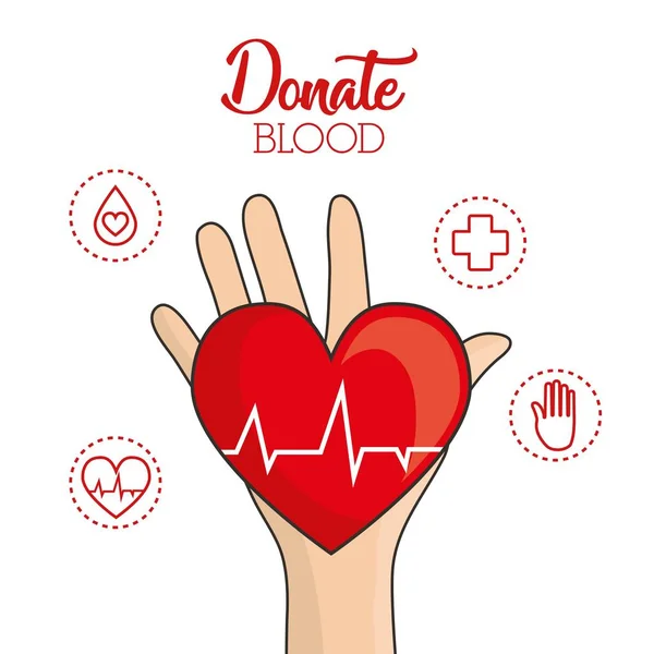 Modèle de don de sang — Image vectorielle