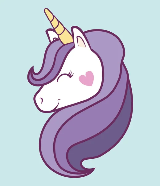 Magical unicorns design — Stock Vector