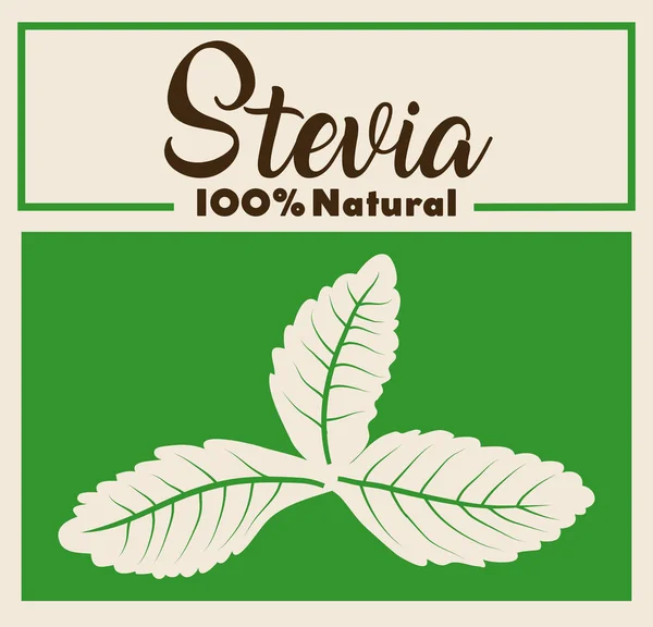 Diseño de concepto de Stevia — Archivo Imágenes Vectoriales