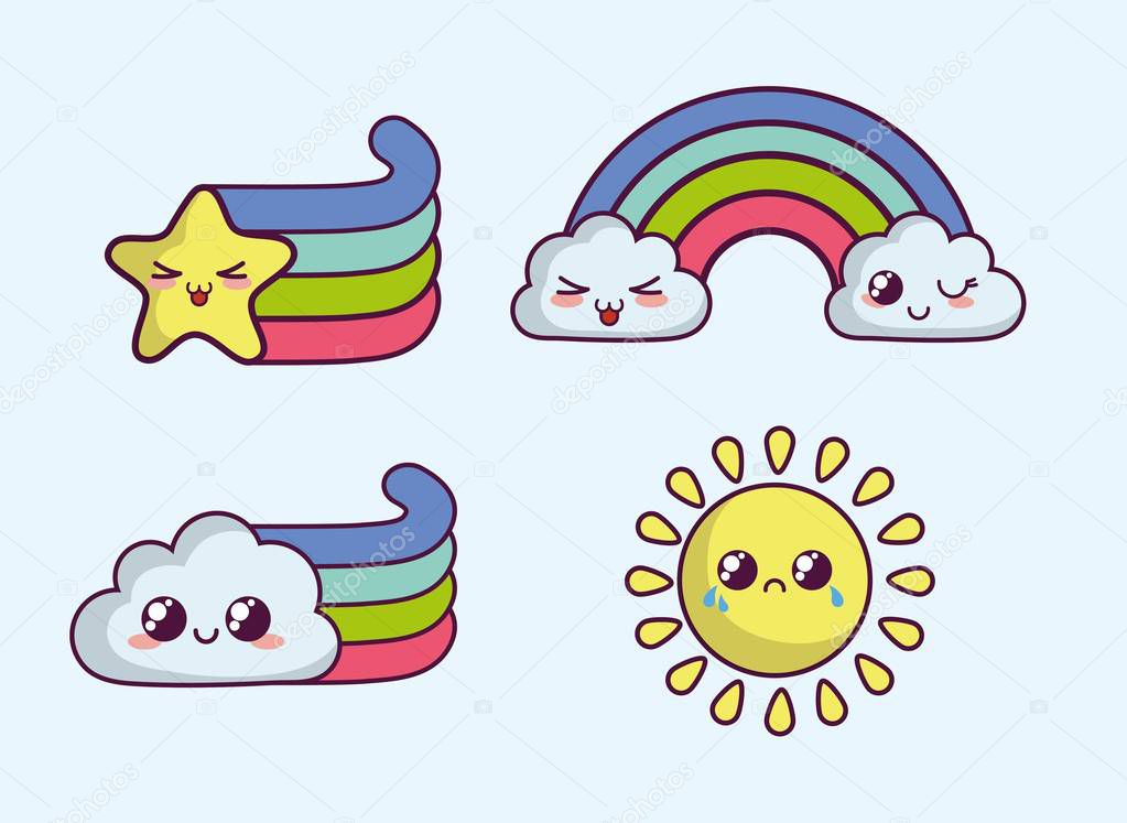 kawaii rainbows icon