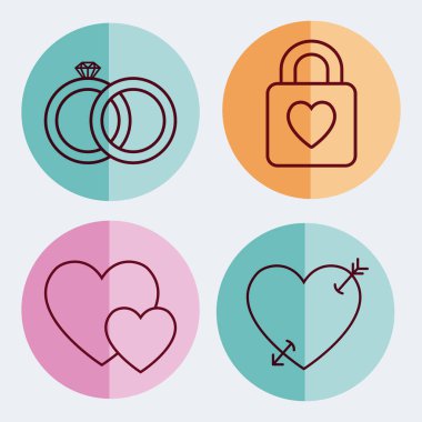 Düğün simgeleri ile ilgili.