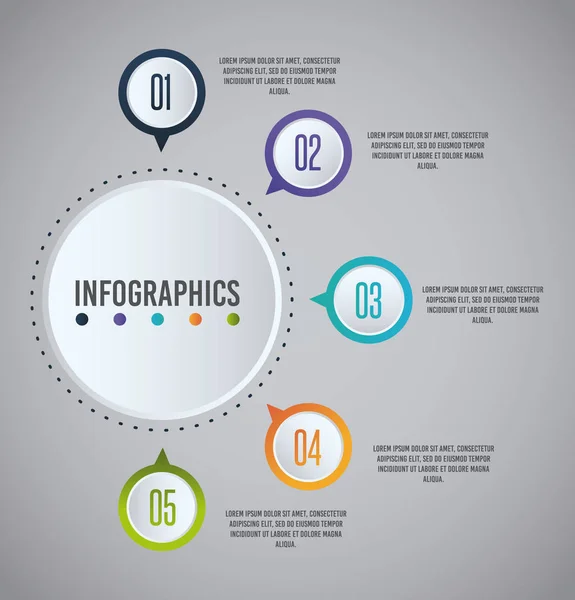 Infografisches Präsentationsdesign — Stockvektor