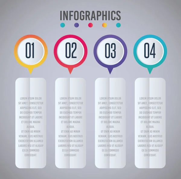 Infografisches Präsentationsdesign — Stockvektor