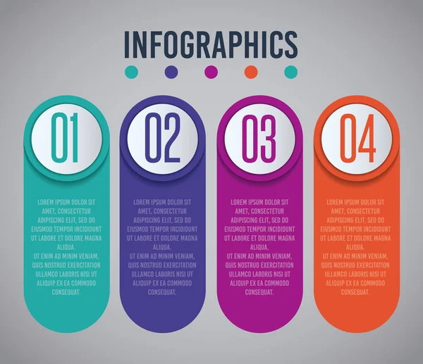 Infografisches Präsentationsdesign — Stockvektor