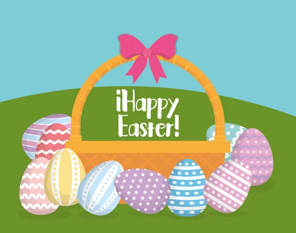 Happy easter icon image — Stock Vector