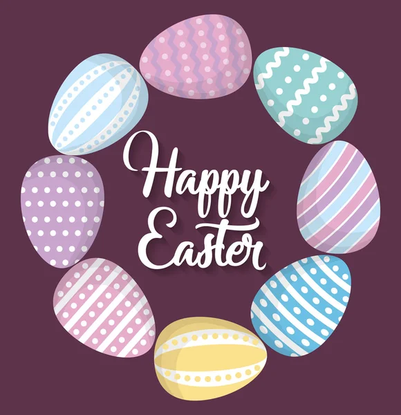 Happy easter icon image — Stock Vector