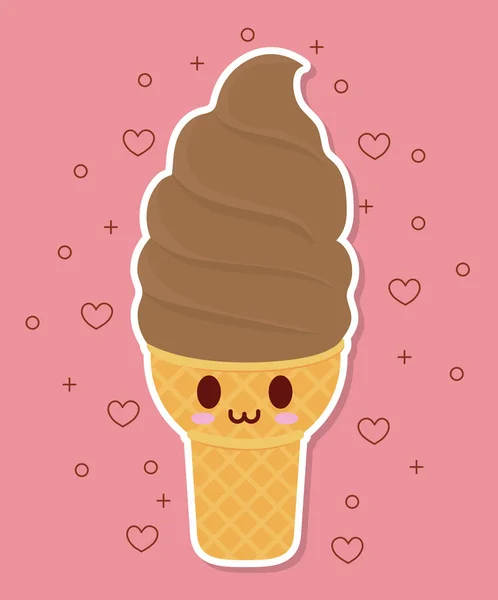 Diseño de helado — Vector de stock