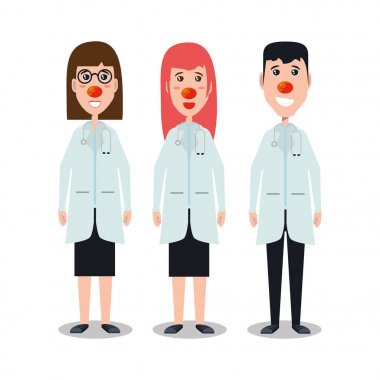 Kırmızı burun gün tasarım