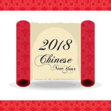 Mutlu çene yeni yıl 2018 tebrik kartı 