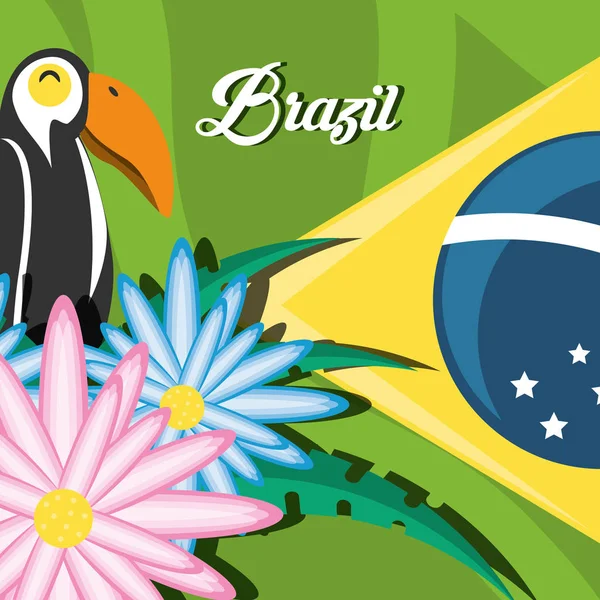 Bienvenue au design brésilien — Image vectorielle
