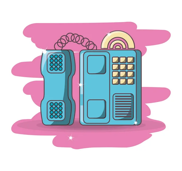 Retro style telephone — Stock Vector