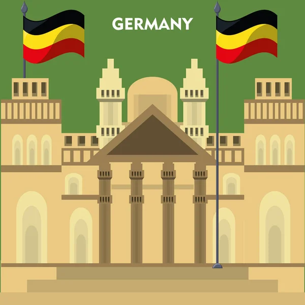 Almanya tasarım konsepti — Stok Vektör