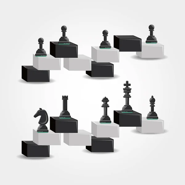 Sakk játék design — Stock Vector