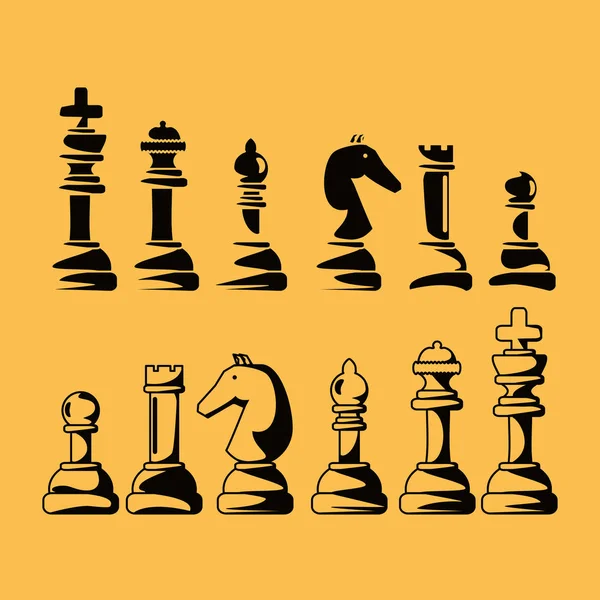 Chess game design — Stock Vector