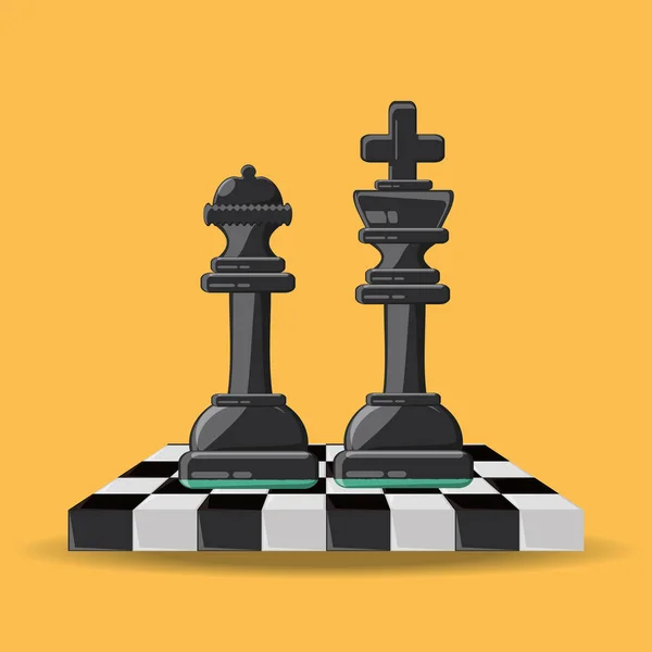 Chess game design — Stock Vector