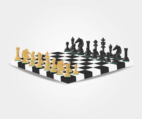 Chess game design — Stock Vector