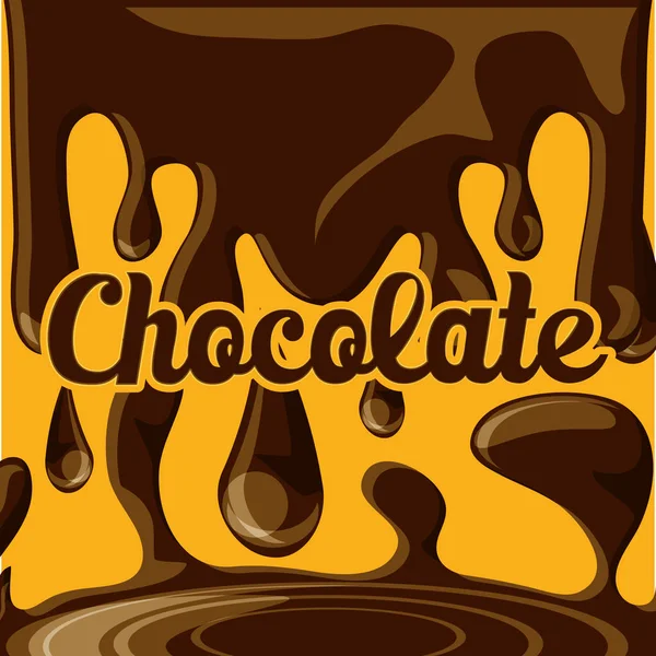 Concepto de diseño de chocolate — Vector de stock