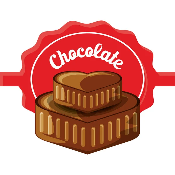 Koncepce čokoládovou designu — Stockový vektor