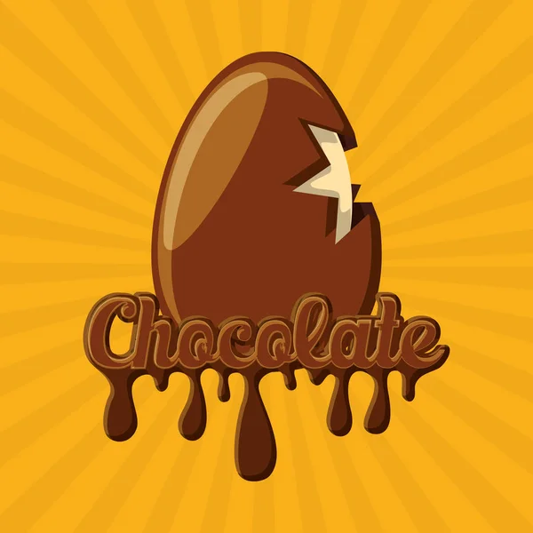 Concept de conception de chocolat — Image vectorielle