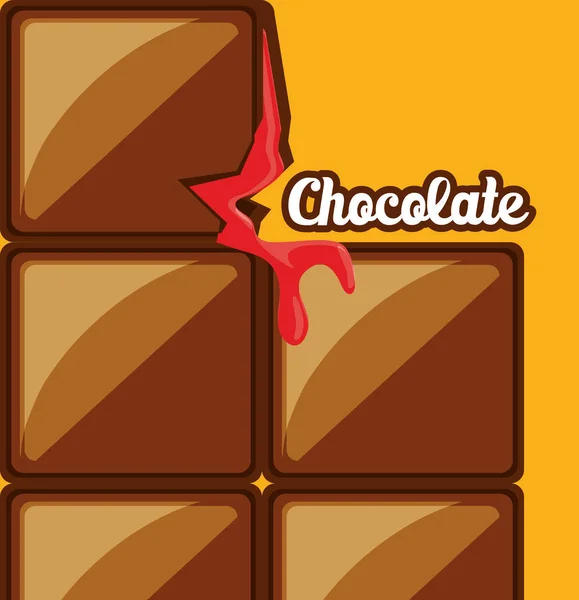 Koncepce čokoládovou designu — Stockový vektor