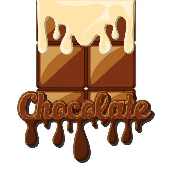 Koncepcja projektowa czekolady — Wektor stockowy