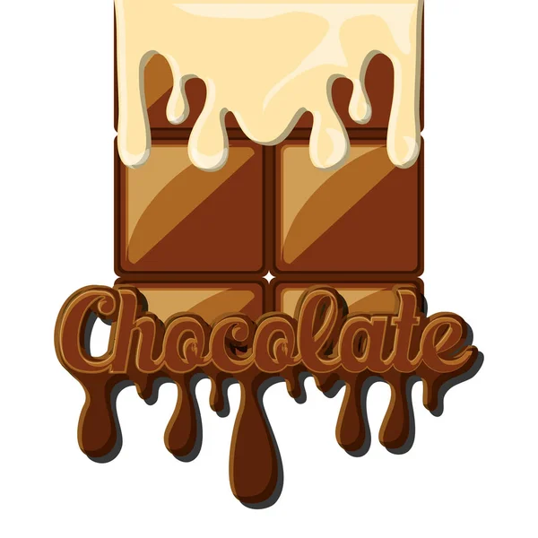 Concept de conception de chocolat — Image vectorielle