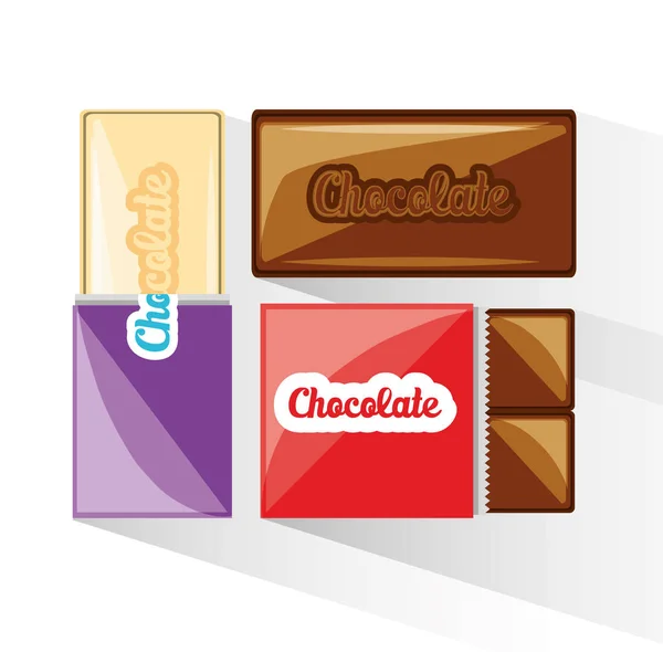 Conceito de design de chocolate — Vetor de Stock