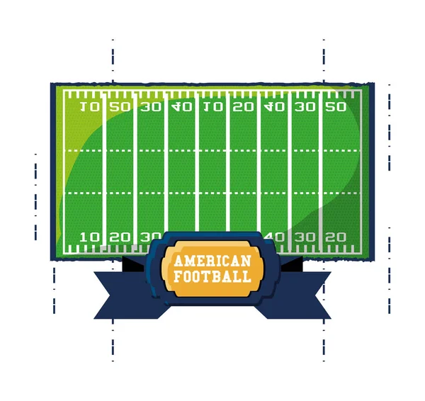 Koncepce designu amerického fotbalu — Stockový vektor
