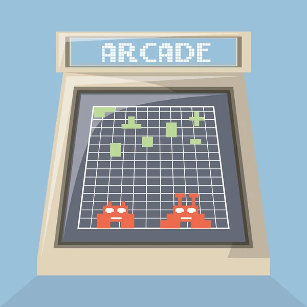 Arcade diseño de videojuegos — Archivo Imágenes Vectoriales