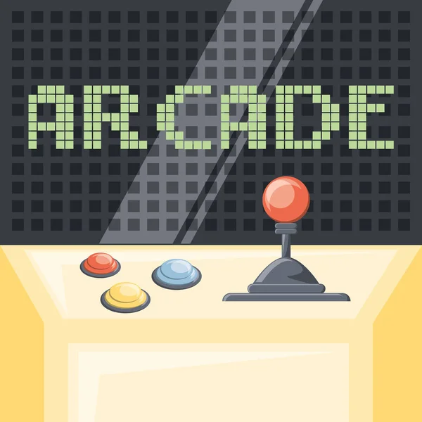Arcade-Videospieldesign — Stockvektor