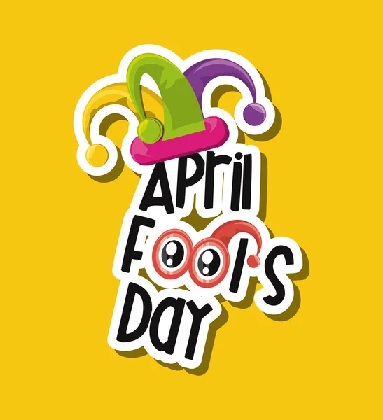 Diseño del día de los tontos abril — Vector de stock