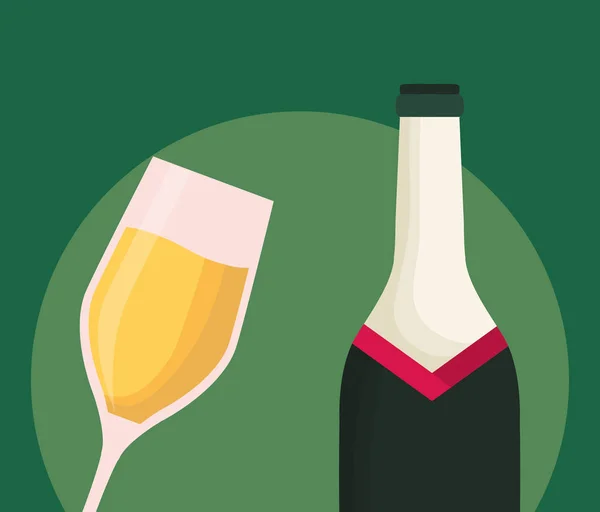 Шампанське напій дизайн — стоковий вектор