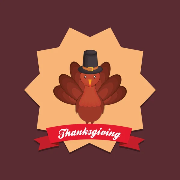 Joyeux Thanksgiving design — Image vectorielle