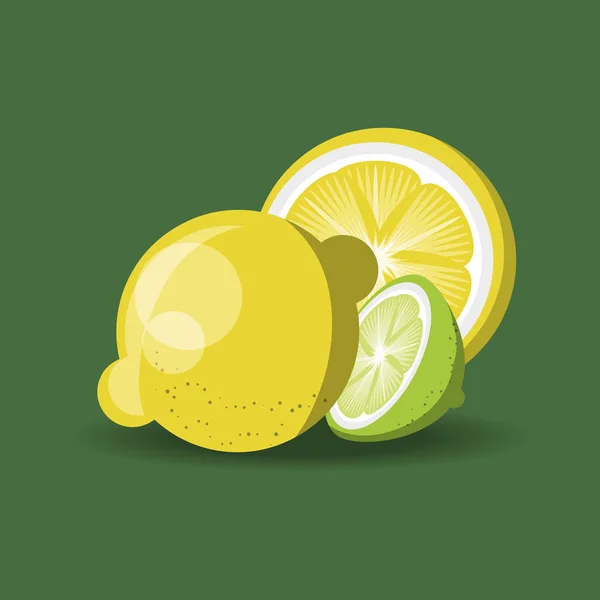 Návrh citronovou ovoce — Stockový vektor