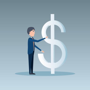 çizgi film işadamı tasarım