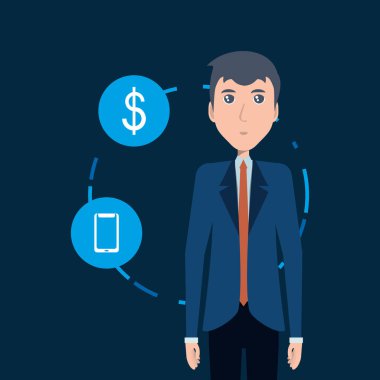 çizgi film işadamı tasarım