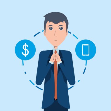 çizgi film işadamı tasarım