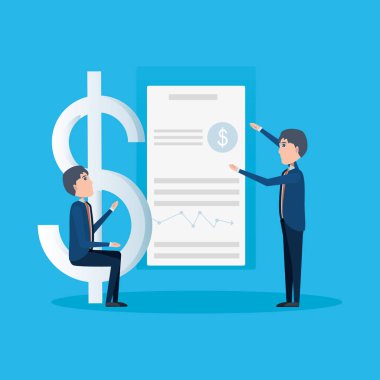 çizgi film işadamı simgesi