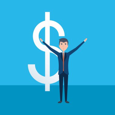 çizgi film işadamı simgesi