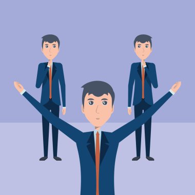 çizgi film işadamı simgesi