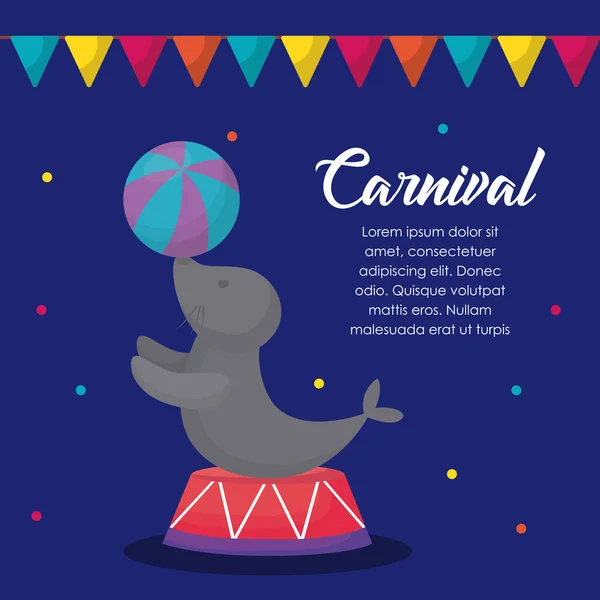 Carnival circus design — Stock Vector