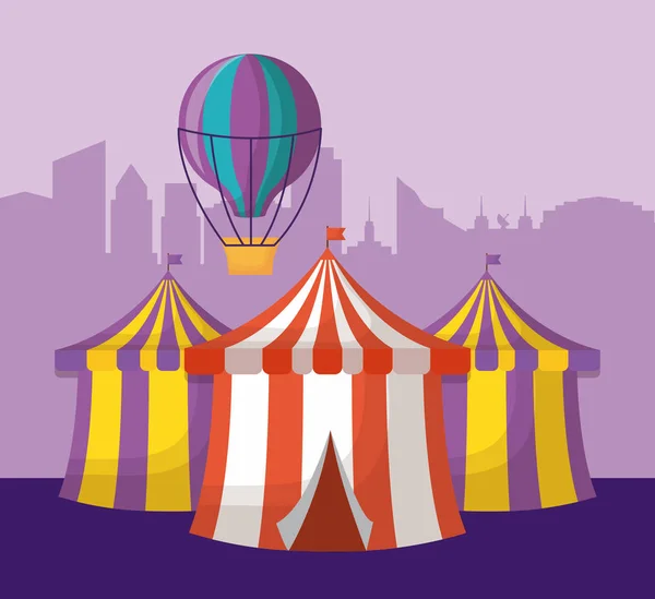 Design de circo de carnaval — Vetor de Stock