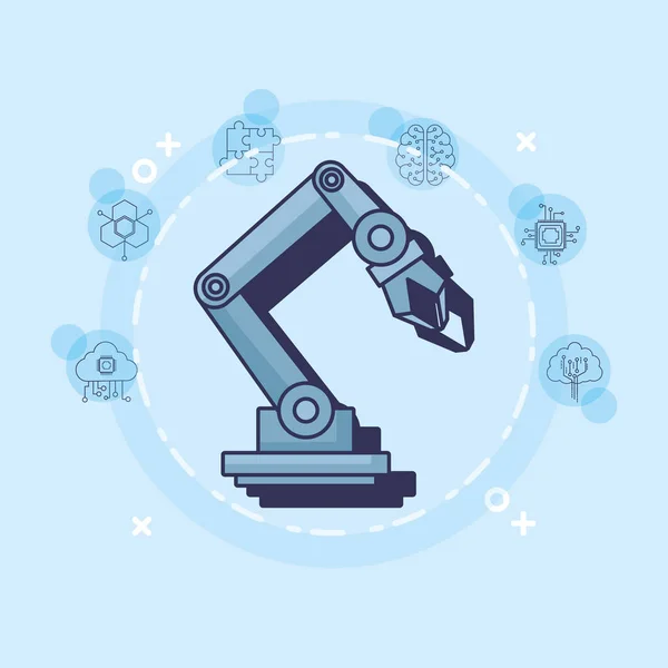 Design de inteligência artificial —  Vetores de Stock