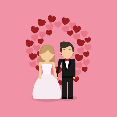 Düğün çift tasarım